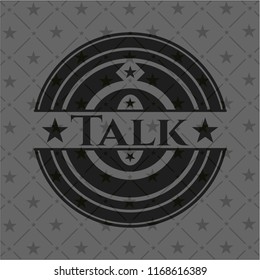 Talk dark badge