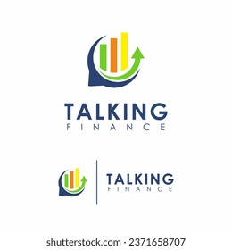 Concepto de diseño del logotipo de finanzas de llamadas, plantilla de logotipo de negocios