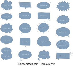 talk frame speak text color set