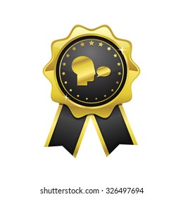 Talk golden Vector Icon Design