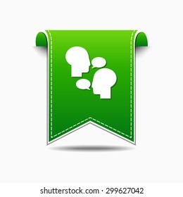 Talk Green Vector Icon Design