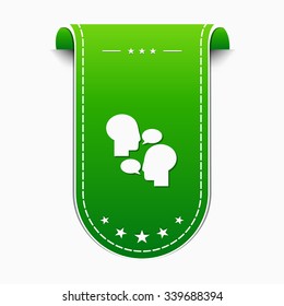 Talk Green Vector Icon Design