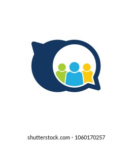 Talk Group Logo Icon Design
