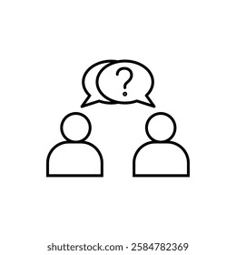 Talk icon. Conversation icon line