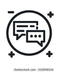 talk icon design vector in the white background