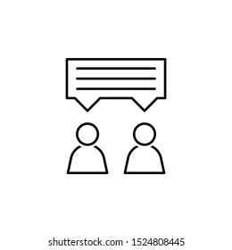 Talk icon. Element of head hunting icon