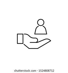 Talk icon. Element of head hunting icon