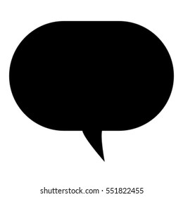 Talk icon - Glyph - Black filled
