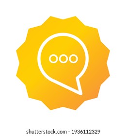 talk icon. talk illustration. Flat vector icon. can use for, icon design element, ui, web, app.
