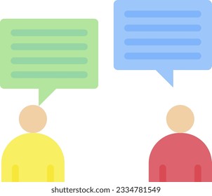 Talk Icon image. Suitable for mobile application.