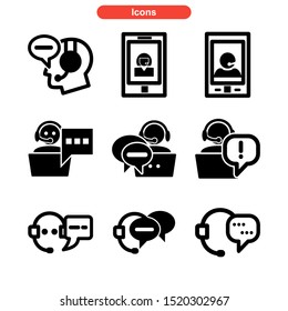 talk icon isolated sign symbol vector illustration - Collection of high quality black style vector icons
