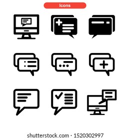 talk icon isolated sign symbol vector illustration - Collection of high quality black style vector icons

