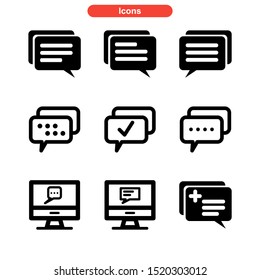 talk icon isolated sign symbol vector illustration - Collection of high quality black style vector icons
