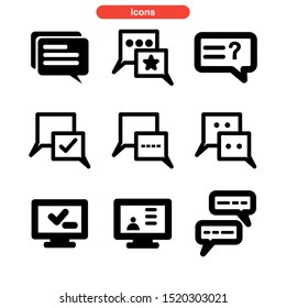 talk icon isolated sign symbol vector illustration - Collection of high quality black style vector icons
