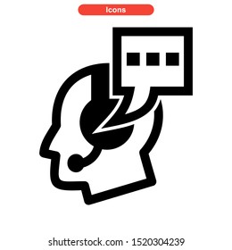 talk icon isolated sign symbol vector illustration - high quality black style vector icons
