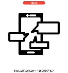 talk icon isolated sign symbol vector illustration - high quality black style vector icons
