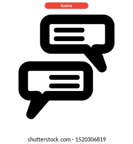 talk icon isolated sign symbol vector illustration - high quality black style vector icons
