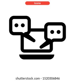 talk icon isolated sign symbol vector illustration - high quality black style vector icons
