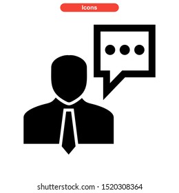 talk icon isolated sign symbol vector illustration - high quality black style vector icons
