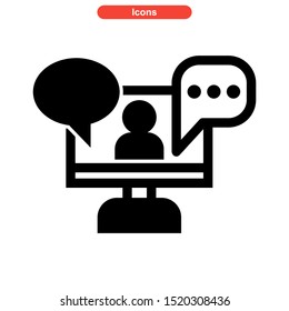 talk icon isolated sign symbol vector illustration - high quality black style vector icons
