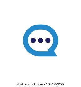 Talk Icon Logo Design Template.