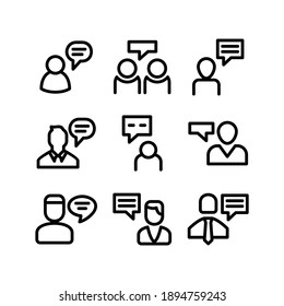 talk icon or logo isolated sign symbol vector illustration - Collection of high quality black style vector icons
