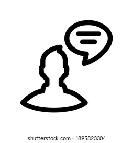 talk icon or logo isolated sign symbol vector illustration - high quality black style vector icons
