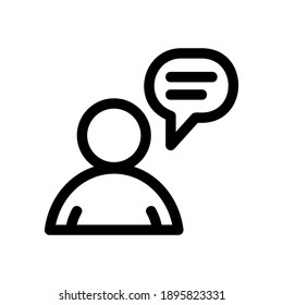 talk icon or logo isolated sign symbol vector illustration - high quality black style vector icons
