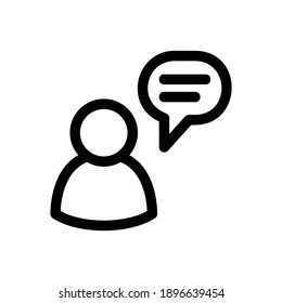talk icon or logo isolated sign symbol vector illustration - high quality black style vector icons
