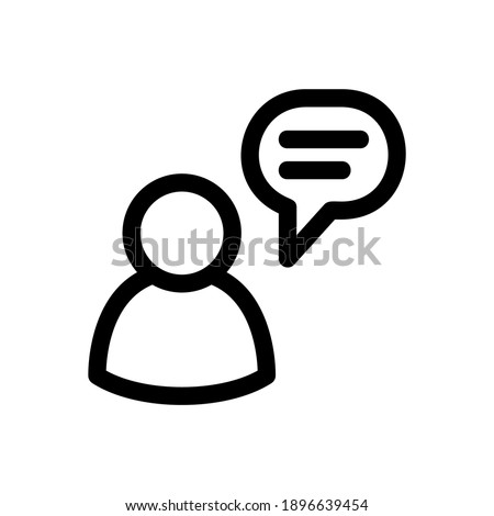 talk icon or logo isolated sign symbol vector illustration - high quality black style vector icons
