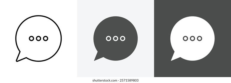 Talk icon set vector art