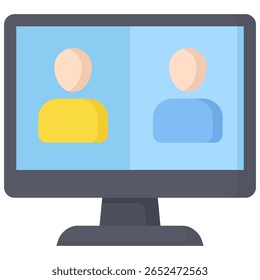 Símbolo de icono de conversación. Ilustración vectorial