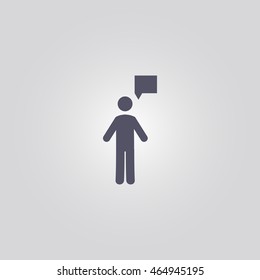 talk icon. vector illustration