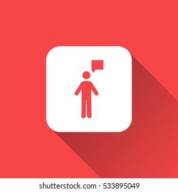 talk icon. vector illustration