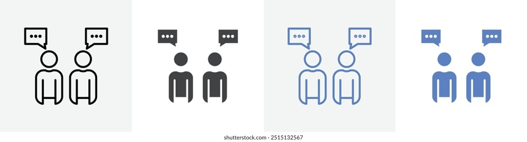 ícone do talk vetor definir uso para interface do usuário da web ou aplicativo