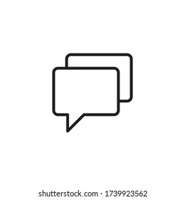 símbolo del vector de icono de charla aislado