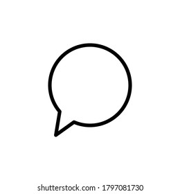 talk icon vector. speech symbol illustration on white background