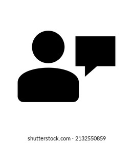 Talk Icon Vector Symbol Design Illustration
