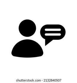 Talk Icon Vector Symbol Design Illustration