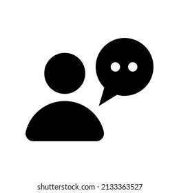 Talk Icon Vector Symbol Design Illustration