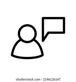 Talk Icon Vector Symbol Design Illustration
