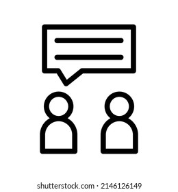 Talk Icon Vector Symbol Design Illustration