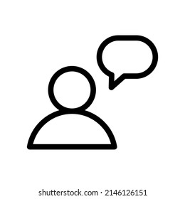 Talk Icon Vector Symbol Design Illustration