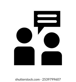 Talk Icon Vector Symbol Design Illustration