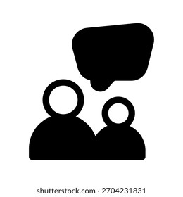 Ilustración de diseño de símbolo de Vector de icono de conversación
