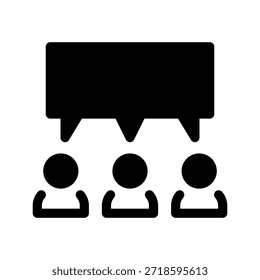 Ilustración de diseño de símbolo de Vector de icono de conversación