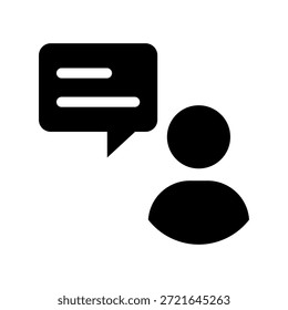Ilustración de diseño de símbolo de Vector de icono de conversación