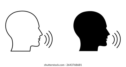  Icono de conversación sobre fondo blanco