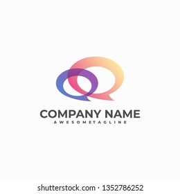 Talk Illustration Vector Template.Suitable for Creative Industry, Multimedia, entertainment, Educations, Shop, and any related business