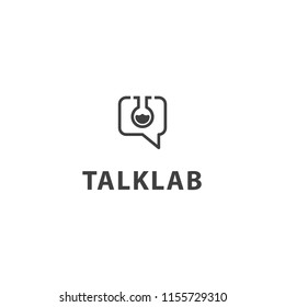 Talk Laboratory logo icon template